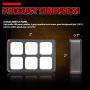 6 Gang Switch Panel, OFFROADTOWN Electronic Relay System with Circuit Control Box Waterproof Fuse Relay Box Wiring Harness Label Stickers for Car Truck Marine Boat ATV UTV