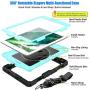 SEYMAC stock Case for iPad 6th/5th Generation, [Full-Body] & [Shock-Proof] Protective Case with 360 Degrees Rotating Stand & Strap for iPad 5th/6th/ Air 2/ Pro 9.7 (SkyBlue+Black)