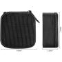 ProCase MacBook Power Adapter Bag Accessories Organizer, Portable Storage Carrying Bag for Apple MacBook MagSafe/MagSafe 2 Power Adapter, Magic Mouse, Earphones and USB Flash Disk –Black
