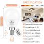 Ceiling Fan Light Bulb E12 LED Bulb 4000K Natural Daylight Candelabra LED bulb 60 Watt Equivalent Hansang Chandelier Light Bulbs A15 Shape Candelabra Base for Ceiling Lights,600LM, Non-Dimmable 6 Pack