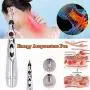 Acupuncture Pen, Electronic Massage Pen, Electronic Acupuncture Pen, Electronic Meridian Energy Pen for Pain Relief with 3 Massage Heads(Battery Not Included)