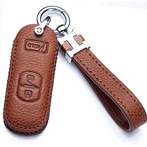 Jazzshion Smart Key Cover Case Jacket Protector Holder for Mazda 3 CX3 CX5 CX7 CX9 SPEED3 3 Buttons Smart Key Fob Remote