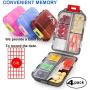 4 Pack Pill Case Portable Small Weekly Travel Pill Organizer Portable Pocket Pill Box Dispenser for Purse Vitamin Fish Oil Compartments Container Medicine Box by Muchengbao