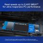 Western Digital 1TB WD Blue SN550 NVMe Internal SSD - Gen3 x4 PCIe 8Gb/s, M.2 2280, 3D NAND, Up to 2,400 MB/s - WDS100T2B0C