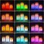 Flameless LED Candles Light, ALED LIGHT 3 Pack Warm White Plus Multicolor Real Wax Battery Operated Electric LED Moving Wick Flickering Candle Lights with Remote Control Timer for Decoration, Wedding