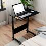 sogesfurniture Mobile Side Table 23.6 InchesTablet Wheels Mobile Laptop Computer Desk Adjustable Movable Laptop Computer Stand for Bed Sofa,Black BHUS-05-1-60BK