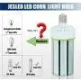 JESLED 100W LED Corn Light Bulb, E39 Mogul Base LED Bulbs, 5000K Daylight, 13500LM, 400 Watt Equivalent, CFL HPS Metal Halide Lamp Replacement for Garage Warehouse Outdoor Street Area Lighting
