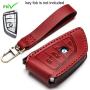 Dedicated Leather BMW Key Fob Cover Suit for Keyless Remote Control for BMW 1 2 3 4 5 6 7 Series and X1 X2 X3 X5 X6 and More BMW Models (A-R)