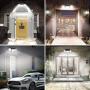 ZEVEZ Solar Lights Outdoor, 3 Heads 74LEDs Solar Motion Sensor Light Outdoor, Solar Security Lights 270° Illumination IP65 Waterproof for Entryway, Patio Yard, Garage and Pathway(1 pack)