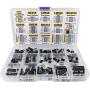 XL IC Chip Assortment 150 pcs, opamp, oscillator, pwm, PC817, NE555, LM358, LM324, JRC4558, LM393, LM339, NE5532, LM386, TDA2030, TDA2822, PT2399, UC3842, UC3843, ULN2003, ULN2803, 7660, Sockets