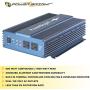 PowerBright 24 Volts Pure Sine Power Inverter 600 Watt, True Sine Continuous 24 Volt DC to 120 Volt AC - Perfect for an Emergency, Hurricane, Storm Outage