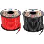 12 awg 3.3mm² Silicone Electrical Wire Cables 60 Feet [30ft Black and 30ft Red] 12 Gauge High Temp 200 deg C 600V Soft and Flexible Hook Up oxygen free Stranded Tinned copper wire Model Battery Cable
