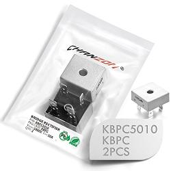 (Pack of 2 Pieces) Chanzon KBPC5010 Bridge Rectifier Diode 50A 1000V KBPC Single Phase, Full Wave 50 Amp 1000 Volt Electronic Silicon Diodes
