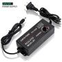 Universal AC/DC Switching Power Adapter, Adjustable Power Supply 100-240V AC to 9-24V 3A 50-60hz DC Converter with LED Voltage Display (9V-24V 3A)