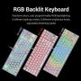 Redragon K552 Mechanical Gaming Keyboard 60% Compact 87 Key Kumara Wired Cherry MX Blue Switches Equivalent for Windows PC Gamers (RGB Backlit White)