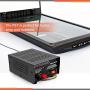 Universal Compact Bench Power Supply - 5 Amp Linear Regulated Home Lab Benchtop AC-to-DC 12V Converter w/ 13.8 Volt DC 115V AC 70 Watt Power Input, Screw Type Terminals, Cooling Fan - Pyramid PS7KX,BLACK