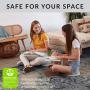 ECR4Kids - ELR-15810-LG The Surf Portable Lap Desk, Flexible Seating for Homeschool and Classrooms, One-Piece Writing Table for Kids, Teens and Adults, GREENGUARD [Gold] Certified, Light Grey