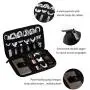 American Flag Electronic Organizer Compact Travel Cable Organizer Bag Pouch