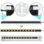 CRST Heavy Duty Surge Protector Power Strip Wide Spaced 12-Outlet 15 Feet Long Extension Cord with Mounting Brackets 15A Circuit Breaker 1800 Joules