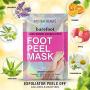 MYSTERE BEAUTE Foot Peel Mask, 2 Pack Exfoliating Foot Mask for Cracked Heels, Dry Skin and Calluses - Lavender Scented Foot Peel and Foot Care - Skin Care Tools for Men and Women