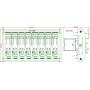 Electronics-Salon DIN Rail Mount AC/DC 12V control 8 SPDT 16Amp Pluggable Power Relay Module, G2R-1-E