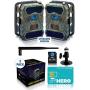 CREATIVE XP 3G Cellular Trail Cameras – Outdoor WiFi Full HD Wild Game Camera with Night Vision for Deer Hunting, Security - Wireless Waterproof and Motion Activated – 32GB SD Card + Sim Card (2-Pack)