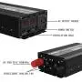 CAM2 1000W Pure Sine Wave Power Inverterr, Peak Power 2000W, DC 12V to 110V AC with 1AC Outlet and 2 LED Display