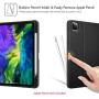 Fintie Keyboard Case for iPad Pro 11'' 2020 (2nd Generation), iPad Pro 11 Inch 2018 - Soft TPU Back Stand Cover with Pencil Holder, Magnetically Detachable Wireless Bluetooth Keyboard, Black