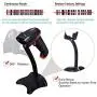 Tera Barcode Scanner Wireless Versatile 2-in-1 (2.4Ghz Wireless+USB 2.0 Wired) Rechargeable 1D Barcode Reader USB Handheld Bar Code Scanner Wireless with Stand