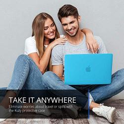 Kuzy MacBook Pro 13 inch Case 2020 2019 2018 2017 2016 Release A2338 M1 A2289 A2251 A2159 A1989 A1706 A1708, Non-Slip, Fully Vented Plastic Hard Shell MacBook Pro Case with Touch Bar, Aqua