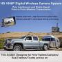 Rohent FHD 1080P Dual Digital Wireless Rear View Camera with 7 Inch DVR Monitor Support Full/Split Screen for Trucks,Trailers,RV High-Speed Observation Backup Camera System IP69K Waterproof R8
