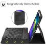 Fintie Keyboard Case for iPad Pro 11'' 2020 (2nd Generation), iPad Pro 11 Inch 2018 - Soft TPU Back Cover with Pencil Holder, Magnetically Detachable Wireless Bluetooth Keyboard, Composition Book
