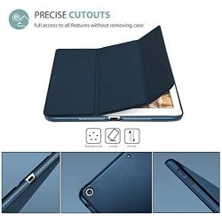 ProCase iPad 9.7 Case (Old Model) 2018 iPad 6th Generation / 2017 iPad 5th Generation Case - Ultra Slim Lightweight Stand Case with Translucent Frosted Back Smart Cover for iPad 9.7 Inch –Navy