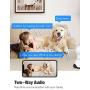 Pet Camera, Security Camera Conico 1080P HD Baby Monitor with Sound Motion Detection 2-Way Audio,Pan/Tilt/Zoom WiFi Surveillance Camera,Wireless Home Baby Cam with Night Vision Works with Alexa