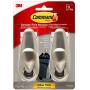 Command Forever Classic Metal Hook, Large, Brushed Nickel, 2-Hooks (FC13-BN-2ES), Decorate Damage-Free