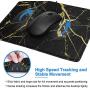 Black Gold Marble Mouse Pad with Stitched Edge, Marble Design Professional Customized Mousepad Non-Slip Rubber Large Gaming Mouse Pad for Laptop, Computer & Office, 11.8 X 9.8 X 0.12Inches