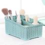 Makeup Organizer, Cosmetic Storage Box Holder for Bathroom Vanity, Cabinet, Counters,Kitchen Utensils, Jewelries and Gad,Office Supplies,Versatile Sorting Box with 4 Compartments Blue