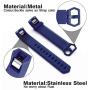 Welltin Bands for Women and Men(4 Pack), Classic Soft Silicone Sport Strap Replacement Wristband, Small Large