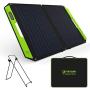 Upgrade Topsolar 60W Foldable Solar Panel Battery Charger Kit for Portable Generator Power Station Cell Phones Laptop 12V Car Boat RV Trailer Battery Charge (Dual 5V USB & 19V DC Output)