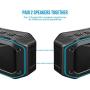 ATG Rugged Mini Wireless Speaker with Bike Handlebar Mount - Take your Music on a Bicycle | IPX7 Waterproofing