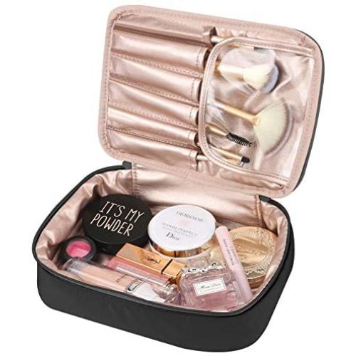 Mossio Portable Travel Makeup Beauty Bag Multifunction Cosmetic Organizer for Women Girls with Inner Pouch