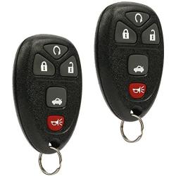 2 Replacement Keyless Entry Remote Start Car Key Fob for 22733524 KOBGT04A Malibu Cobalt G5 G6 Grand Prix Lacrosse Allure
