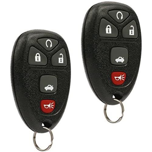 2 Replacement Keyless Entry Remote Start Car Key Fob for 22733524 KOBGT04A Malibu Cobalt G5 G6 Grand Prix Lacrosse Allure
