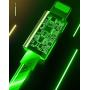 6ft LED Charger Cable, Light Up Visible Flowing Charger Charging Cord Compatible with Phone12 Plus/XS/XR/X/11/8 Plus / 8/7 Plus/6 Plus/5/5S(6FT, Green)