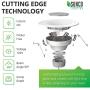 Sunco Lighting 4 Pack 5/6 Inch LED Recessed Downlight, Baffle Trim, Dimmable, 13W=75W, 5000K Daylight, 965 LM, Damp Rated, Simple Retrofit Installation - UL + Energy Star