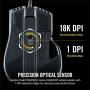 Corsair Ironclaw RGB - FPS and MOBA Gaming Mouse - 18,000 DPI Optical Sensor - Backlit RGB LED, Black