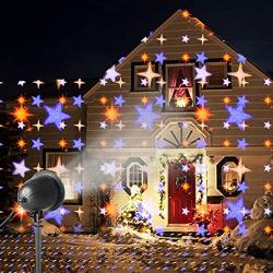 EAMBRITE Christmas Star Rotating Projector Night Light LED Starry Light Projector with Remote Control Best Gift for Baby Children Adults Christmas Festivals Bedroom Living Room Party Decoration