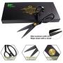 BIHRTC 9 Inch Fabric Dressmaking Scissors Sewing Embroidery Shears Scissors for Professional Tailors Dressmakers Office Scissors for Cutting Fabric Leather Paper Heavy Duty Scissor with Tape Measure