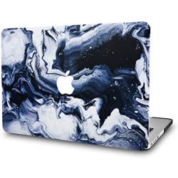 KECC Laptop Case Compatible with MacBook Pro 13'' (2021/2020/2019/2018/2017/2016) Plastic Hard Shell Cover A2338 M1 A2289 A2251 A2159 A1989 A1706 A1708 Touch Bar (Black Grey Marble)