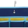 Hipiwe Numbered Classroom Organizer Pocket Chart for Cell Phones Calculator Holders with Hooks (30 Pockets, Blue Pockets)
